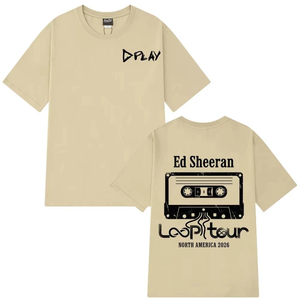 Ed Sheeran Loop Tour 2026 Vintage Graphic Tees Men Women Fashion Clothing Unisex Streetwear Trendy Cotton Classic hot product