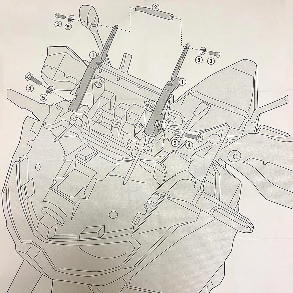 NEW Motorcycle For Honda CRF1100L Africa Twin Front Phone Stand Holder Smartphone Phone GPS Navigaton Plate Bracket 2020-2024