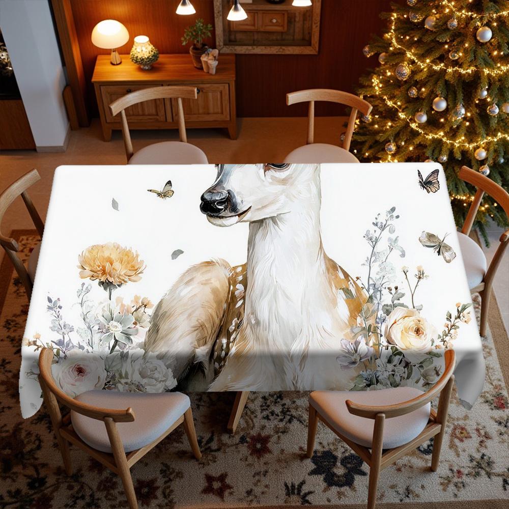 Whimsical Holiday Prints Restaurant Kitchen Tablecloth Living Room Home Decoration Rectangular Party Decoration