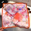 Fashion Square Fashion Foreign Style Small Silk Scarf Women'S Headband Decorative Scarf Dual-Purpose Small Square Scarf New Scarf