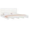 Vidaxl Bed Frame Without Mattress, White, 160X200 Cm, Solid Pine Wood