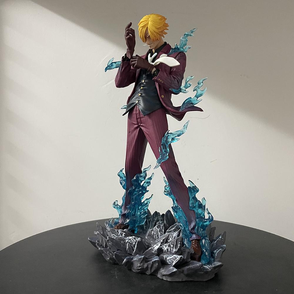 25cm One Piece Sanji Fumando Sanji Action Figure in PVC Figura Anime Statua Modello Giocattoli Collezione Decorazione Scrivania Bambola Regali