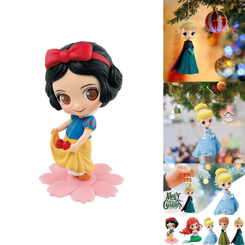Sparkling Christmas Disney Princess Xmas Tree Pendant Ornaments