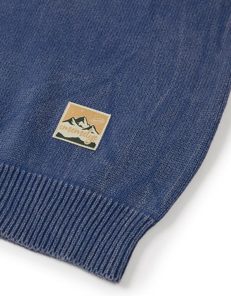 MMLG [Mmlg] Overdyed Essential Knit (Navy)