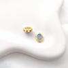 Dull Gold Cat's Eye Stone Spacer Beads with Imitation Jasper for DIY Bracelets and Necklaces