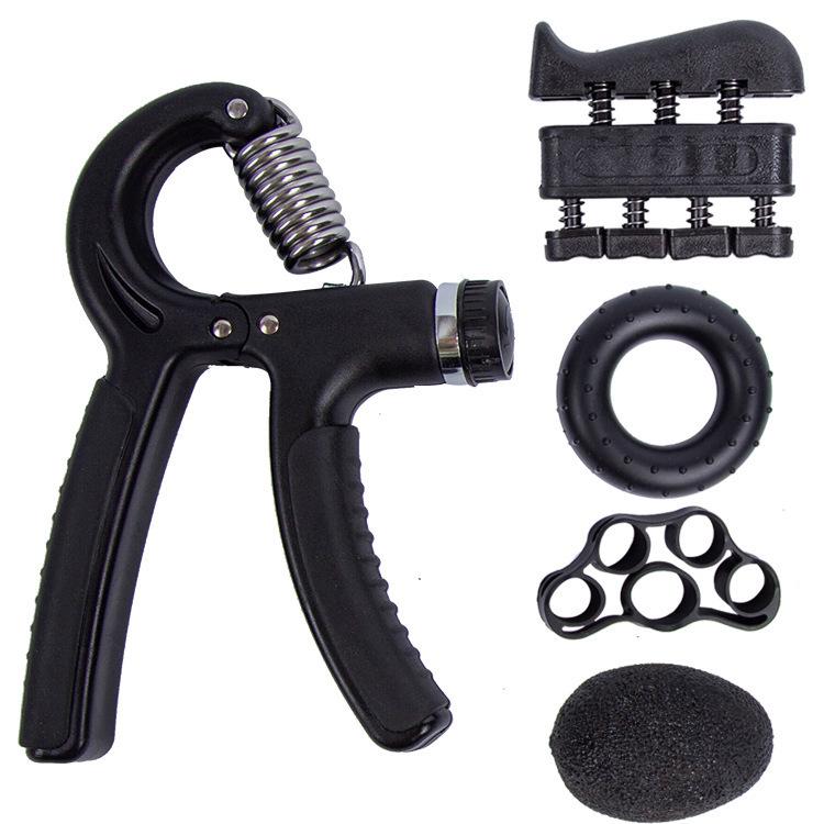 

Adjustable Hand Gripper and Finger Exerciser Combo - 5-Piece Fitness Set