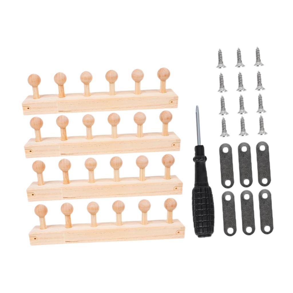 Sturdy Pine Wood Weaving Loom Kit for Chunky Blanket Making Hand Expandable Knitting Set Beginners Adults Gift and Home Crafts