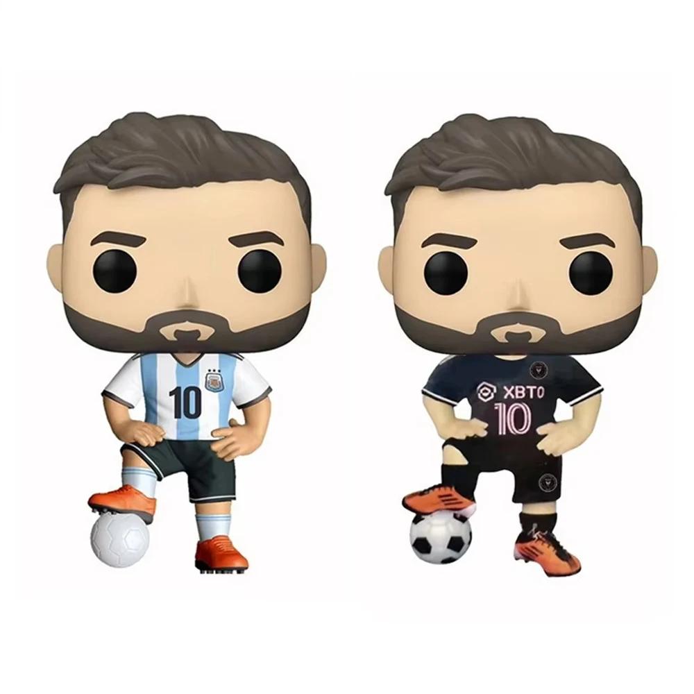 New Pop Lionel Messi #10 Football Stars Decoration Ornaments Action Figure Collection Model Toy for Children Birthday Gift