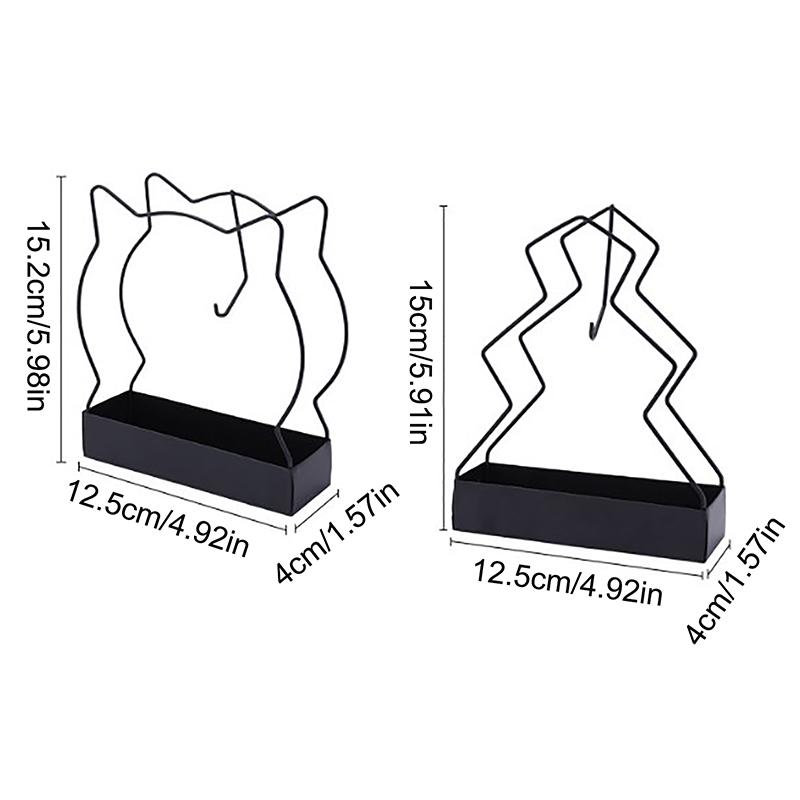 Cute Cat Iron Mosquito Coil Holder Incense Holders Coil Incense Burner Frame Repellent Incense Rack For Household Bedroom