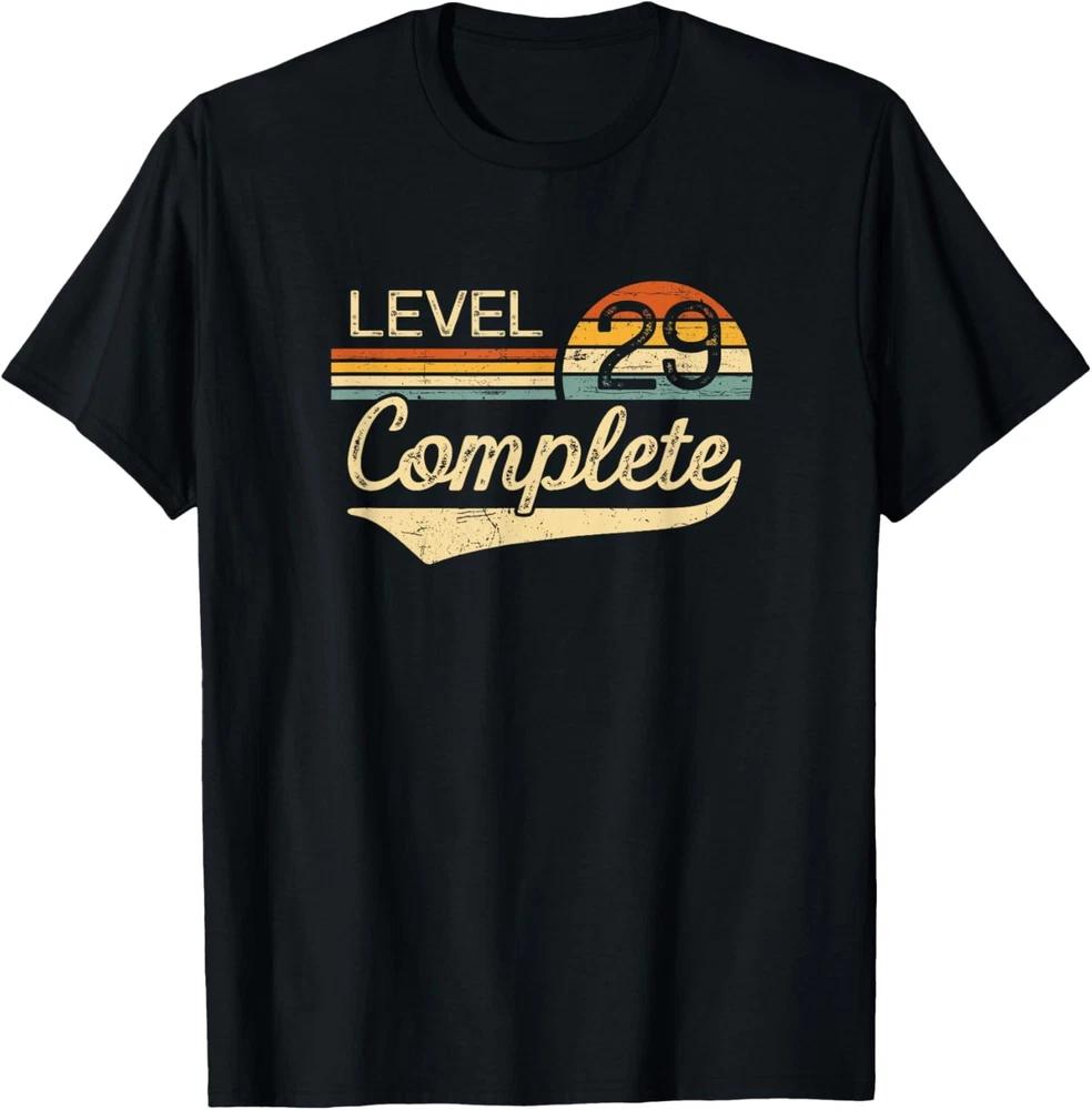 Level 29 Complete - 29 Year Wedding Anniversary Gift Him Her T-Shirt