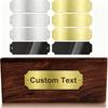 Custom Engraved Stainless Steel Name Plate - Personalized Your Text,  Name Tag, Badge, Label, Sign , Award, Memorial, Graduation Plaque