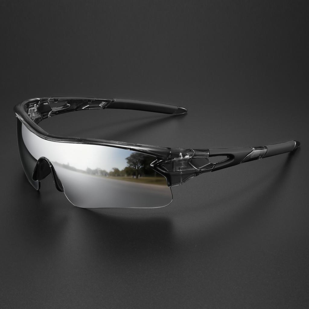 Classic Sports Sunglasses with One-Piece Wraparound UV400 Lens - Unisex Comfort Fit for Cycling, Running, Hiking & Outdoor