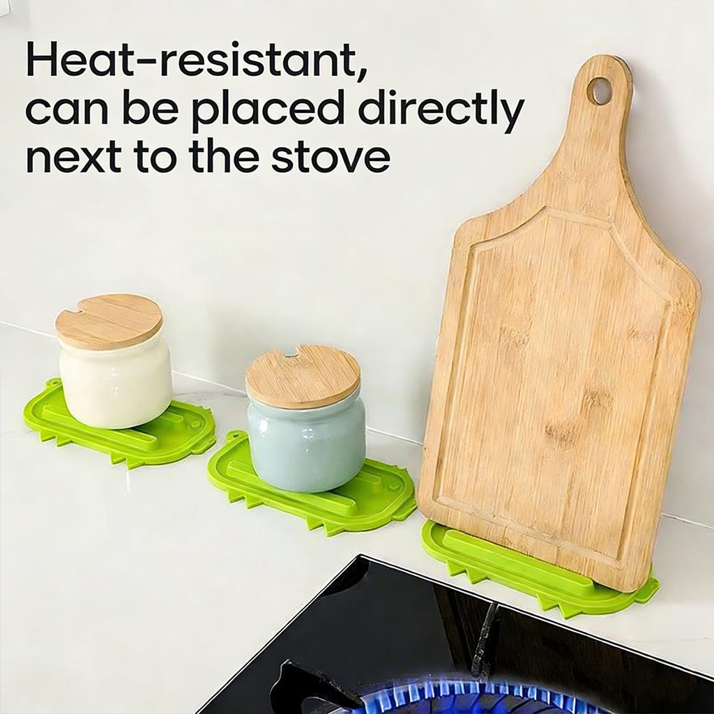 Soft Kitchen Pot Lid Holder Anti-Slip Spoon Rest Organiser Countertop Heat Insulation Pad Bathroom Sink Soap Dry Draining Mat