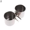 Metal Bird Parrot Feeder Food Water Feeding Bowl Pet Cage Clip Cup Dispenser
