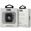 Karl Lagerfeld Kla2Pgkipk Airpods 1/2Cover Czarny/Black Monogram Karl Head