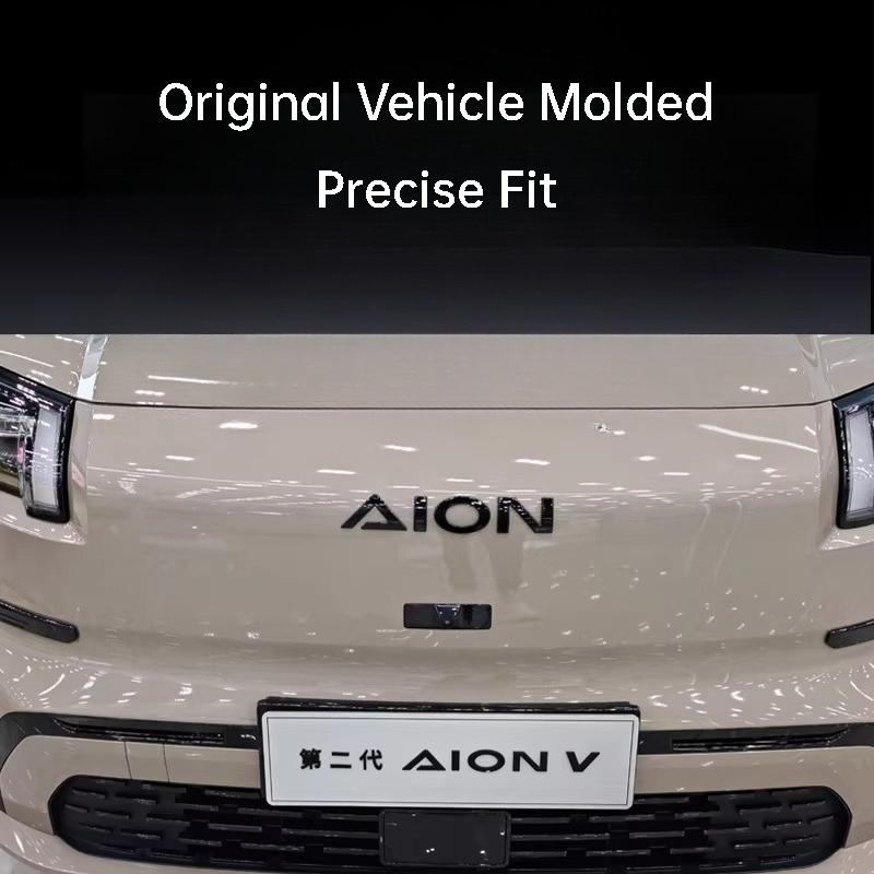 For GAC Aion V Tyrannosaurus Front Rear Letter Emblem Blackened Hood Trunk Badge Exterior Decoration Modification Accessories