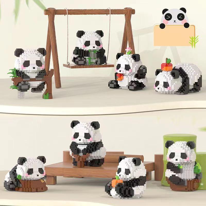 Panda Building Blocks - Girl's Birthday Gift | Educational Assembled Toy | Compatible with Lego