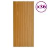 VidaXL Roofing Panels 36 Pcs Galvanized Steel Light Wood 100x45 Cm 317220