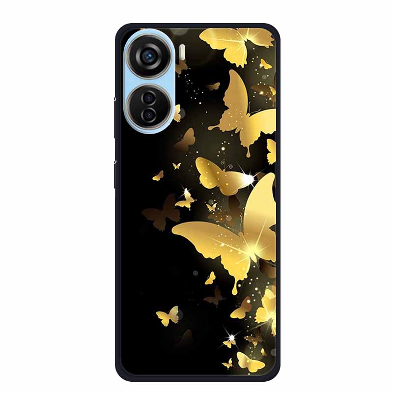 For ZTE Axon 40 LITE Case Popular Picture Black Silicone Soft Back Cover Case For ZTE Axon 40 Lite Case 40Lite Phone Cover Coque