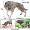 Cross-border Wild Animal Model: Prairie, Brown, Snow, Predator Wolves & Cub Educational Display Toy