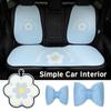 Mode Blaue Blume Auto Sitz Abdeckung Sommer Atmungs Kühlen Sitz Matte Kissen Kissen Auto Innen Frauen Vier Jahreszeiten Universal