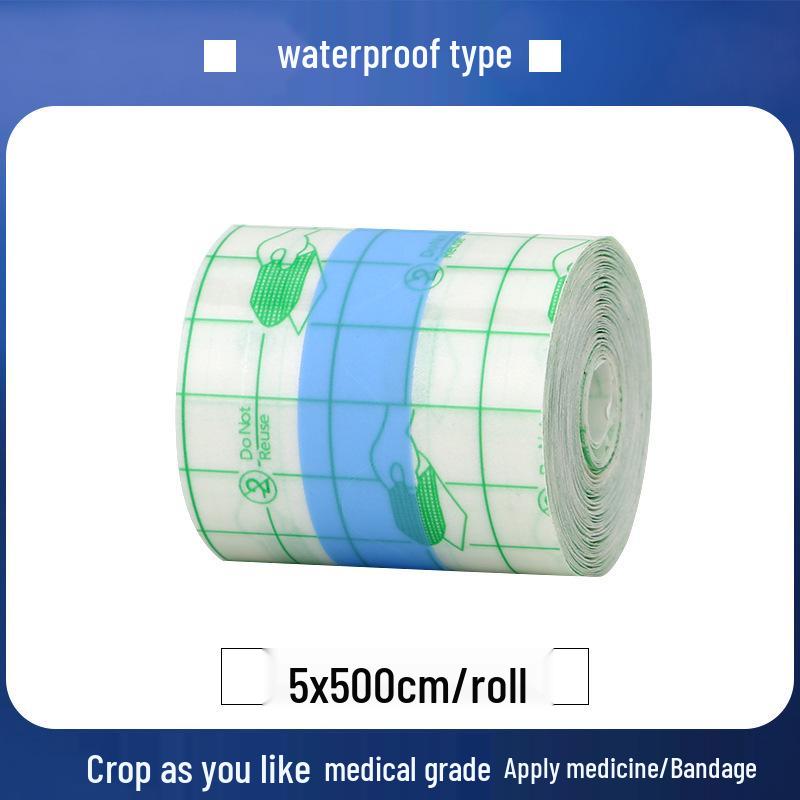 Anqisheng Waterproof Breathable Medical Adhesive Tape - PU Film Wound Dressing Pain Relief Patch for Bathing