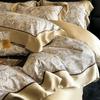 New 60s Lyocell Cool Feel Digital Print 4-Piece Bedding Set: Duvet Cover & Bed Sheet for 1.8m Bed