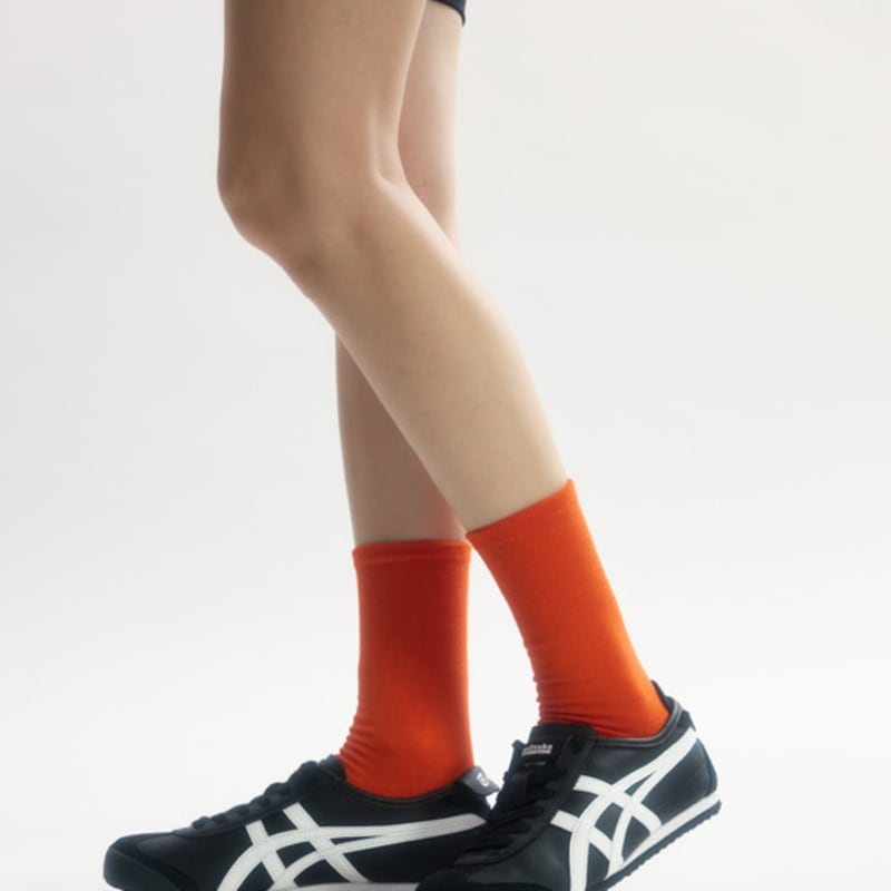 BOCION Carrot Solid Color Long Socks