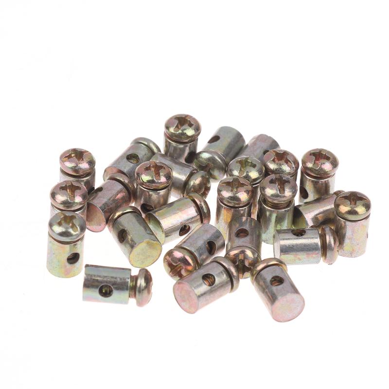 10/30/50Pcs Motorcycle Brake Clutch Choke Cable Repair Kart Bike Mower Parts Throttle Cable Nipple Screw Metal Stopper