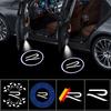 Valve Stems Caps 2Pcs LED Car Door Welcome Light Logo For VW R Line Golf Tiguan POLO BORA Passat Jetta Touareg Courte