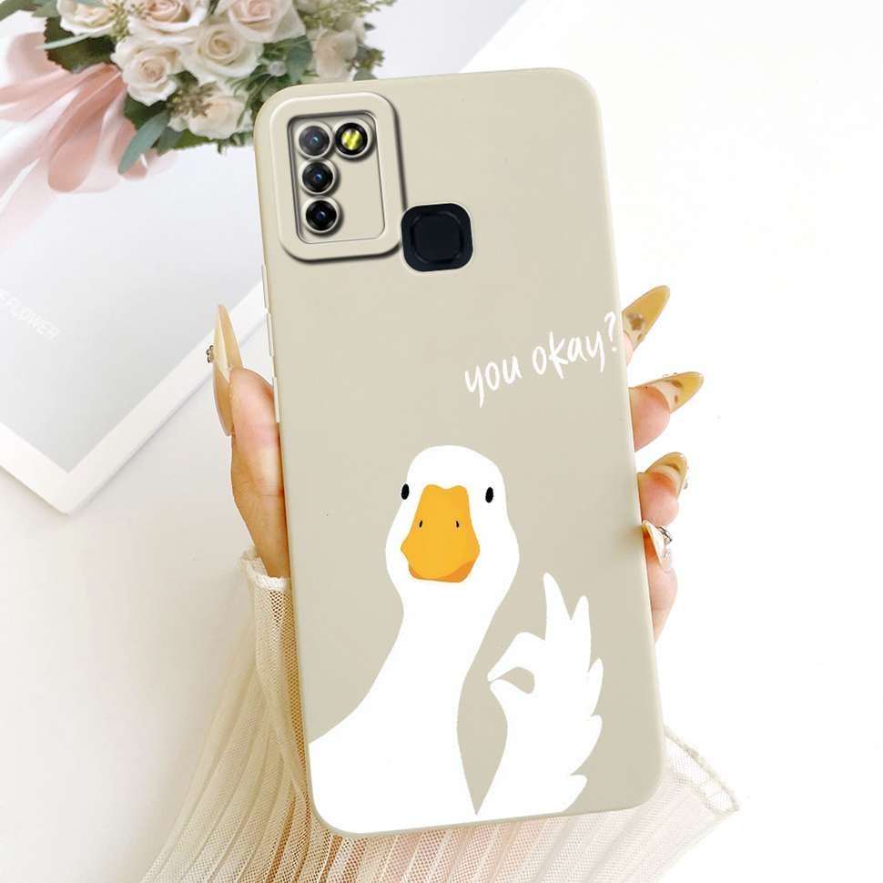 For Infinix Hot 10 Lite X657B Case Cute Cartoon Cat Print Silicone Back Cover For Infinix Hot 10Lite Phone Protection Cases