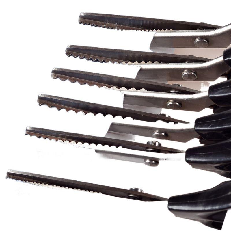 Fabric Craft Scissors: Triangular, Serrated, Semicircle, and Wave Patterns
