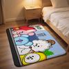 Cute A-bt21S Cartoon Carpet Bathroom Anti-slip Mat Door Mat Home Decoration Mat Entrance Door Mat Scratch-resistant Door Mat