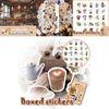 Stunning 46 Pcs Coffee Pattern Scrapbook Journal Stickers For Personalized Notebook Decoration