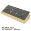 Solid Wood Jewelry Display Stand for Earrings, Rings, and Necklaces with Jade Tray