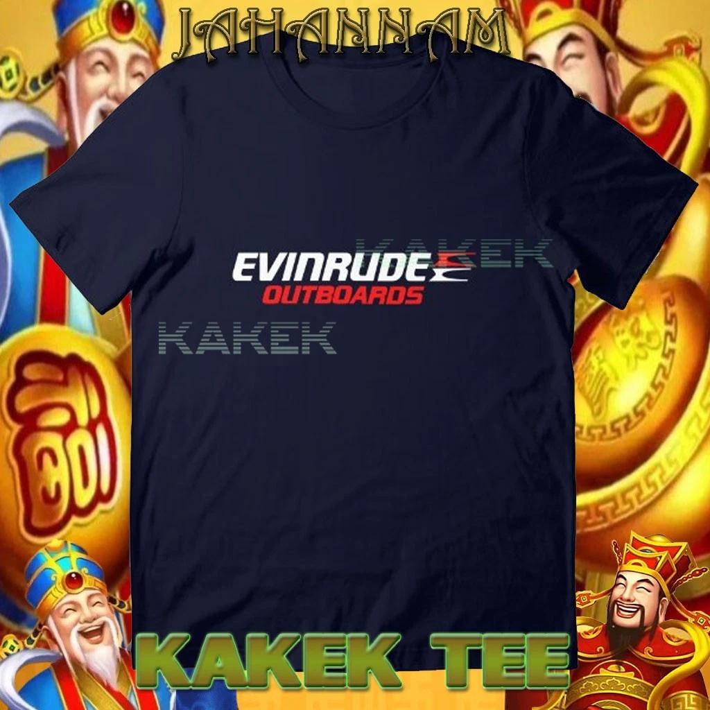 

New Evinrude Outboards Shirt Logo American T shirt Funny Size S to 5XL S