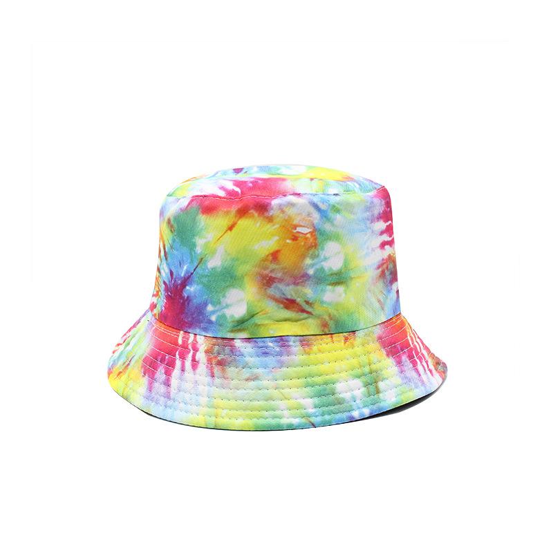 3D Printed Men'S Casual Bucket Hat Versatile Flat Top Wide Eaves Women'S Sunshade Bucket Hat