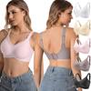 Seamless Wire-Free Push-Up Bra: Women's Criss-Cross Mesh, Side Support, Anti-Sagging, Thin, Plus Size, Ideal for Small Busts