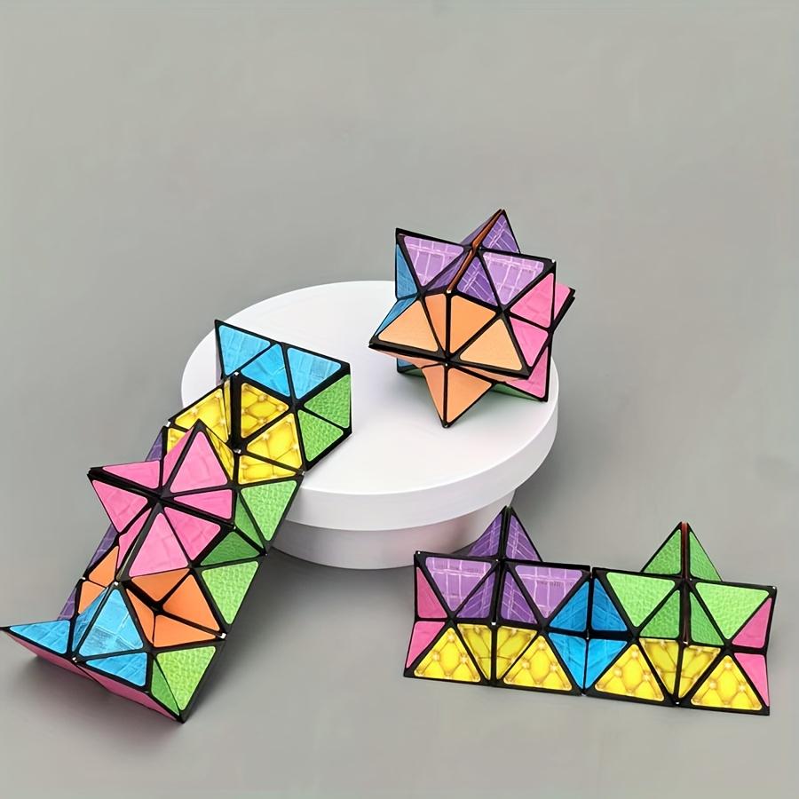 The Infinite Transformable Cube, A 3D Rotatable Cube with Striped Patterns, A Spatial Geometry-flipping Children's Toy, A Puzzle for Mental Training
