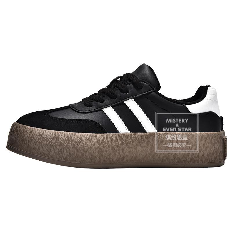 Autumn new casual sports board shoes versatile platform white shoes 1119