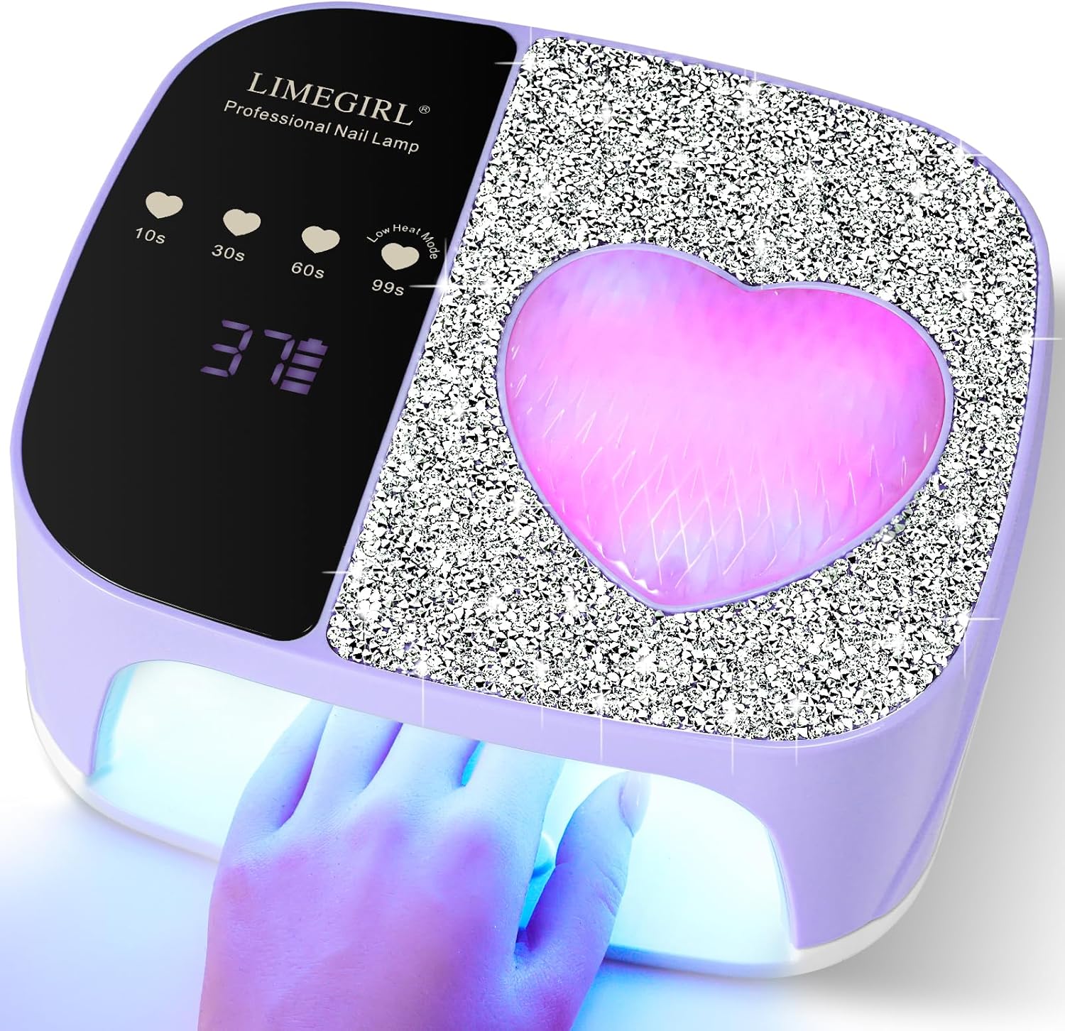 

UV LED Nail Lamp Kit, Fast Curing, 4 Timer Settings, Cordless Rechargeable for Gel Polish Manicure & Pedicure