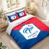 Bedding Set 1 Duvet Cover 2 Pillowcases France Football Print Bedroom Home Decoration