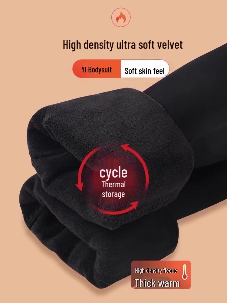 Women's High-Waisted Fleece-Lined Wide-Leg Jeans - Popular Winter 2024 Style