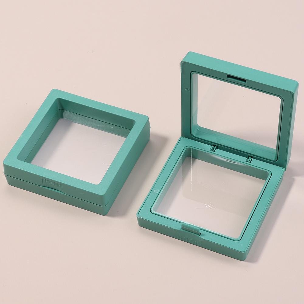1Pc PE Film Transparent Visible Jewelry Storage Box Ring Earring Box Bracelet Necklace Display Box Jewelry Dustproof Storage Box
