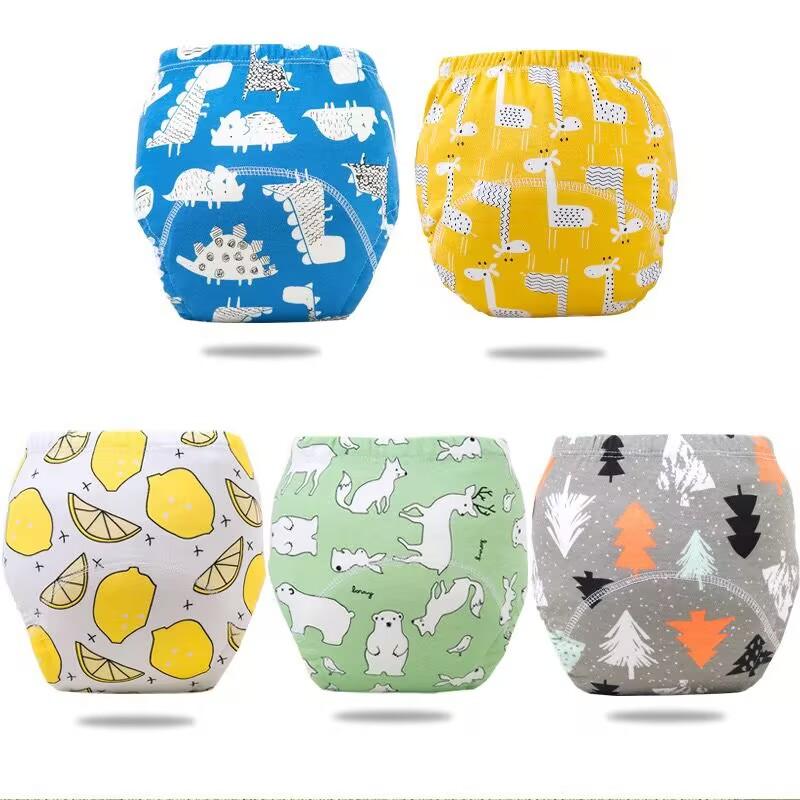 5pc/Lot Baby Cotton Training Pants Panties Cloth Diapers Reusable Toolder Nappies Diaper Baby Underwear