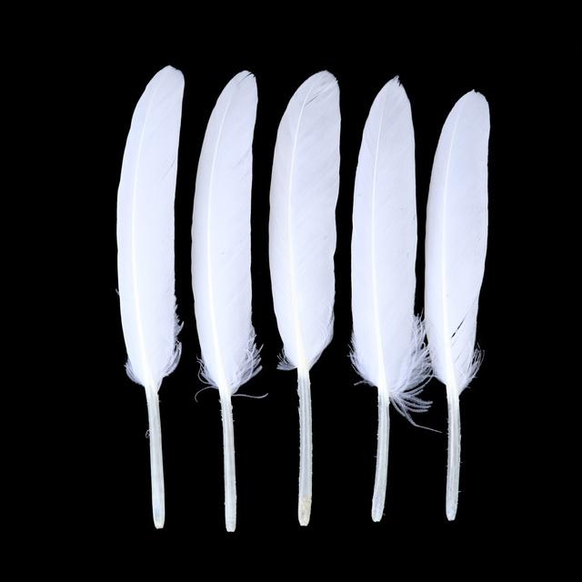 

500 шт. белые перья из натурального гусиного пера 10-15 см для рукоделия и рукоделия DIY ювелирные аксессуары Свадебная вечеринка Decoratio 500pcs белый