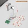 Stainless Steel Door Stopper Bathroom Magnetic Door Stop Heavy Duty Floor Wall Mount Wind-Proof Door Holder Hardware