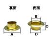 Ichinen Access Family Tool Mini (Electric) Eyelets (3 x 3mm), Gold, 150 Pieces, 56004