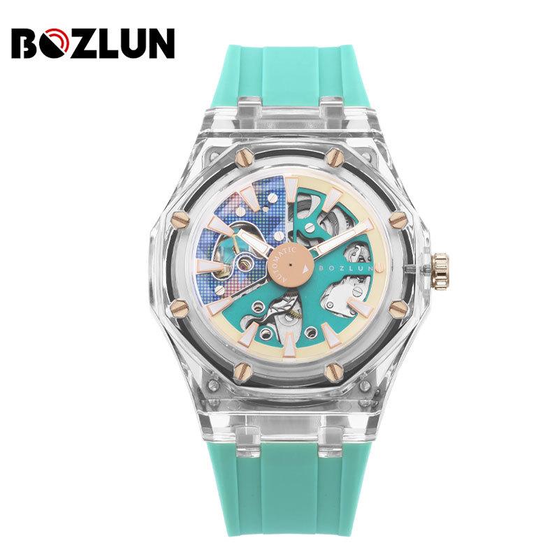 Мужские часы Bozhilun Модные трендовые часы Водонепроницаемые мужские механические часы Полностью автоматические механические часы