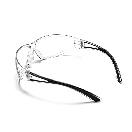 LayLax Safety Glasses Clear SATELLITEANSI Z87+ UV400 Cut Lens